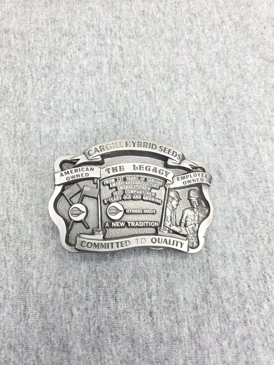 1992 Cargill Hybrid Seeds The Legacy Limited Edition Pewter Belt Buckle 275/1000